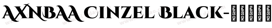 AXNBAA Cinzel Black字体转换